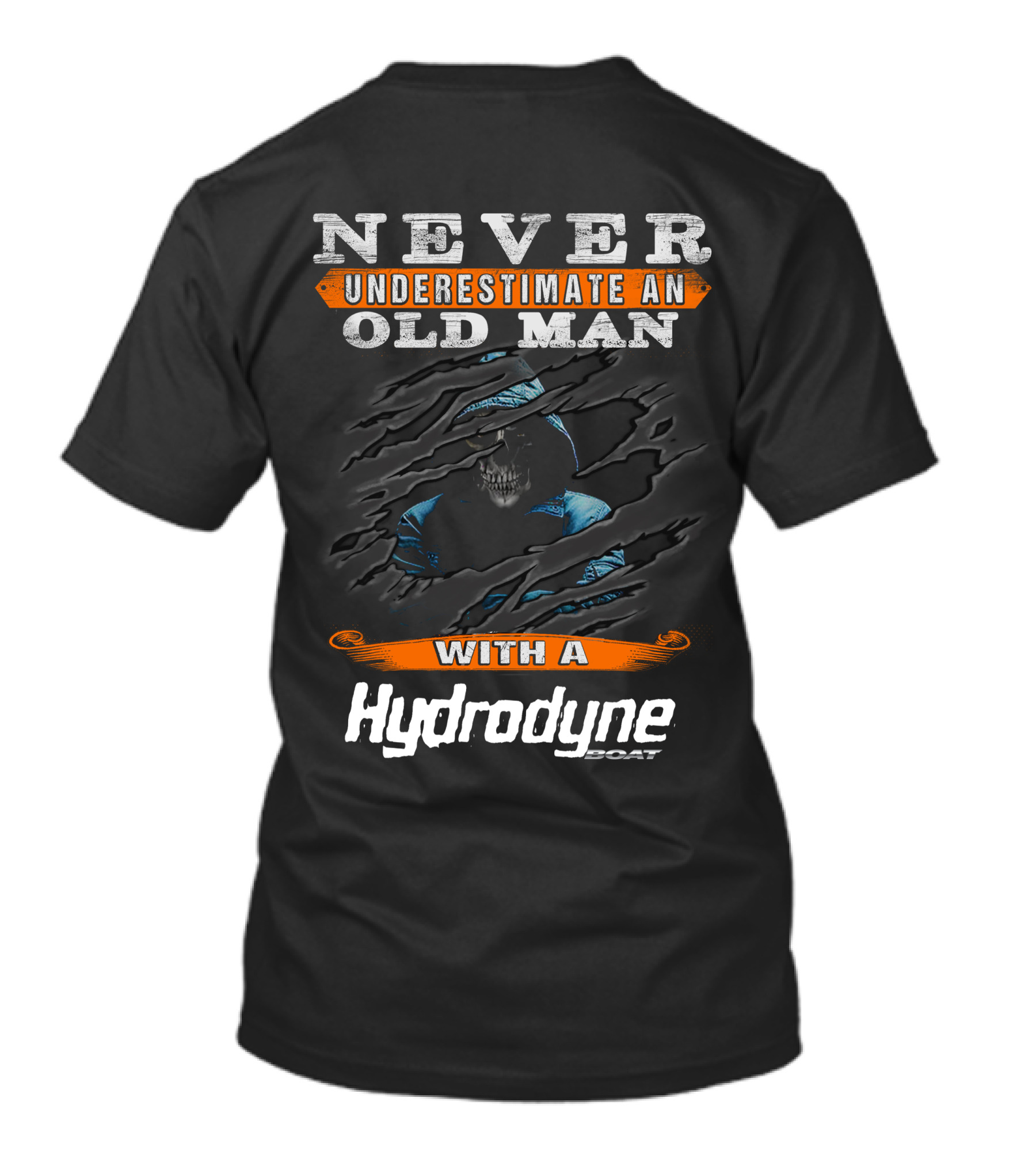 Never Underestimate An Old Man With A Hydrodyne Boat T-Shirt