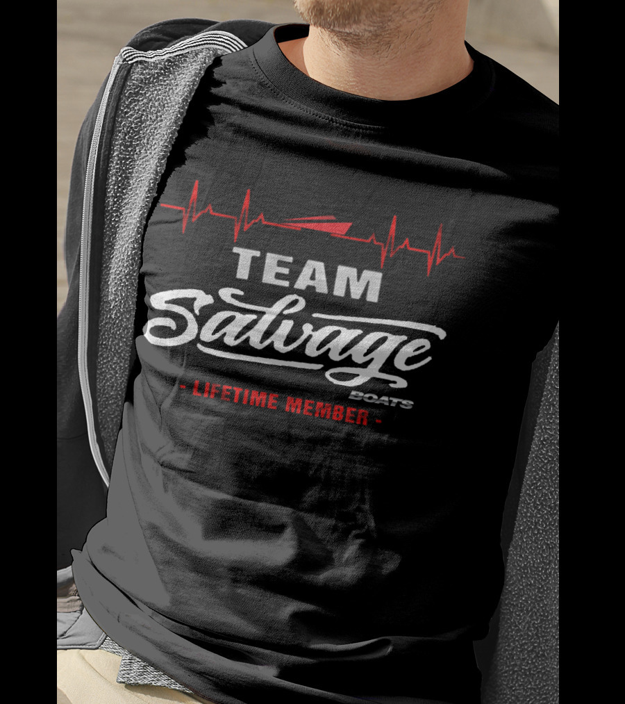 Team Salvage Boats Lifetime Member T-Shirt