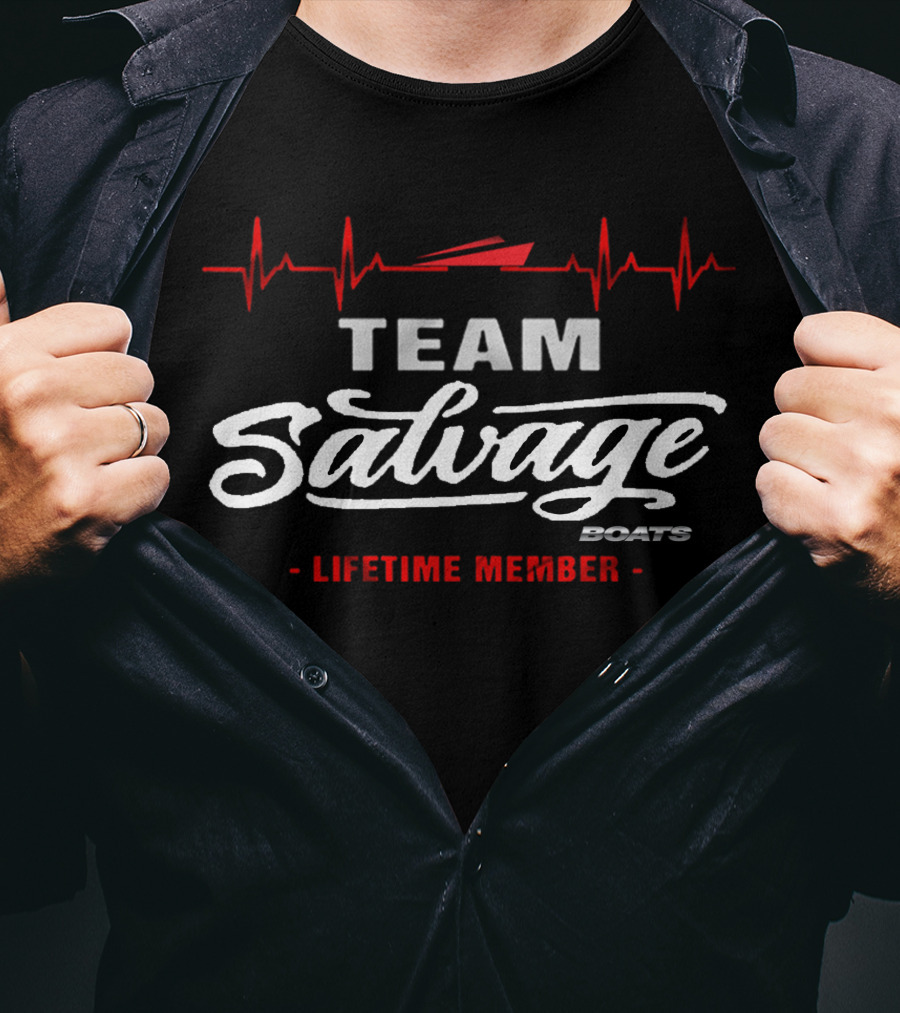 Team Salvage Boats Lifetime Member T-Shirt