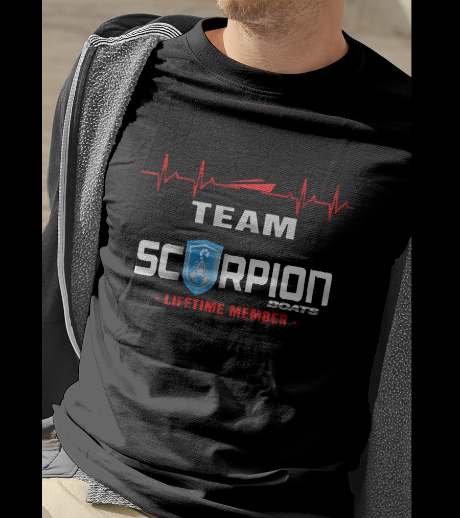 Team Scorpion Boats Lifetime Member T-Shirt