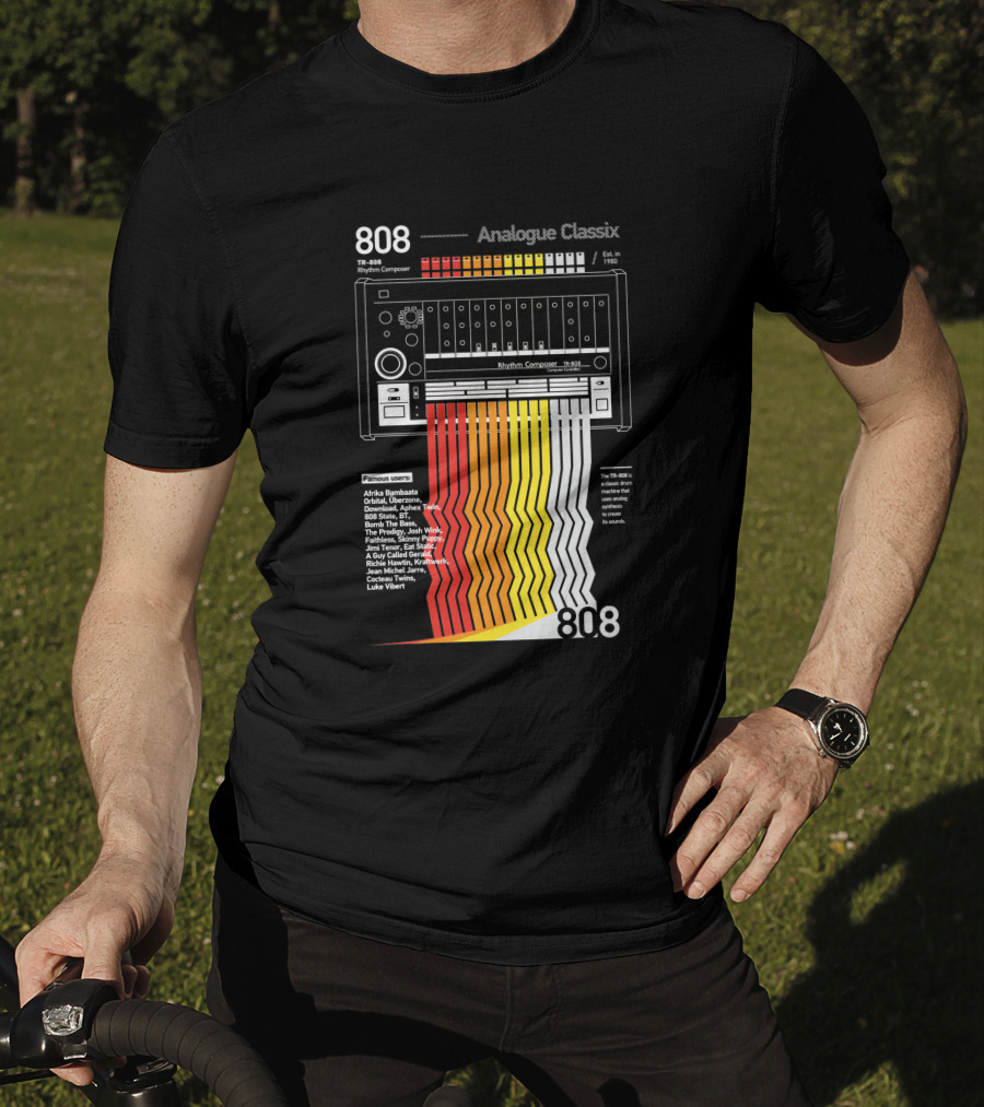 808 Analogue Classix Rhythm Composer TB-808 Famous Users Est. 1980 T-Shirt