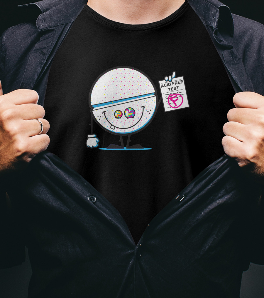 ACID FREE TEST COLORFUL SMILeY FACE 335020 T-Shirt