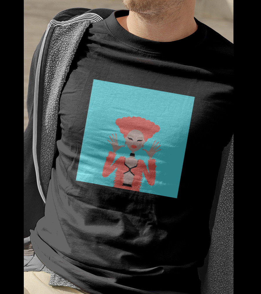 Aja 822963 Fashion Illustration Bold Red Look T-Shirt