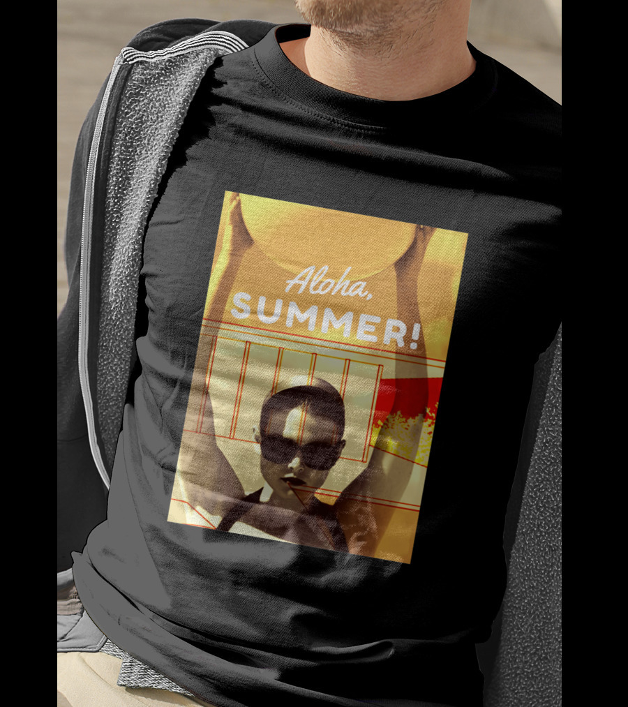 Aloha Summer Beach Ball Sunglasses Retro Vibes T-Shirt