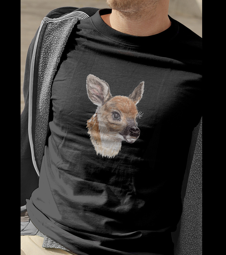 Baby Faces Fawn Wildlife Portrait 442255 T-Shirt