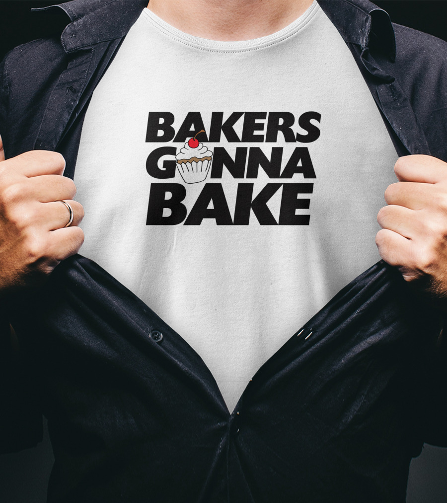 Bakers Gonna Bake Cherry Cupcake 531540 T-Shirt