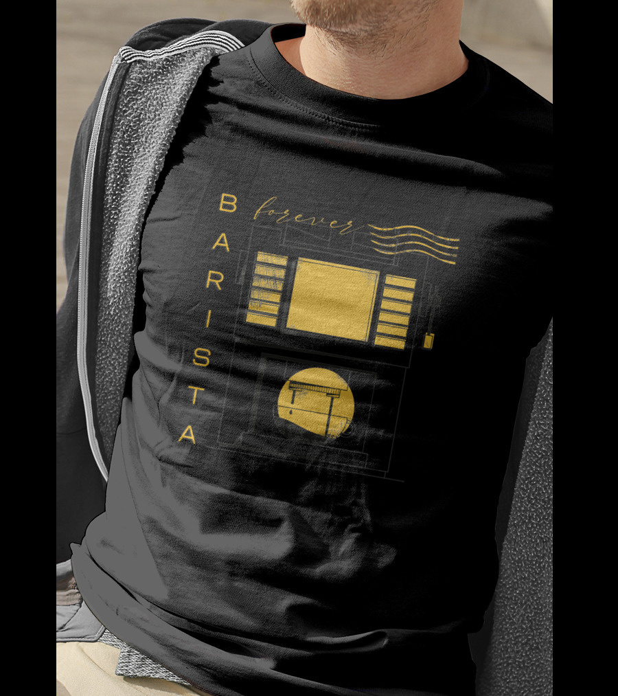 BARISTA Forever Retro Coffee Machine T-Shirt