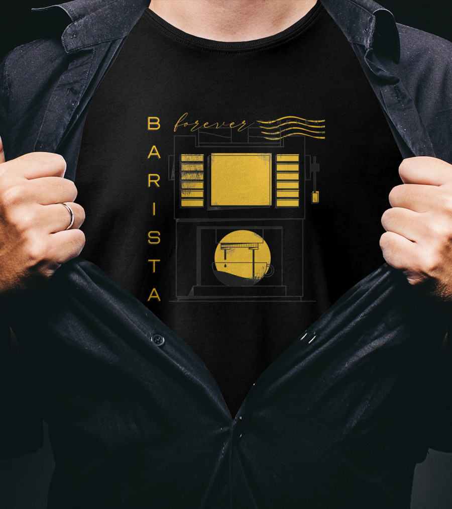 BARISTA Forever Retro Coffee Machine T-Shirt