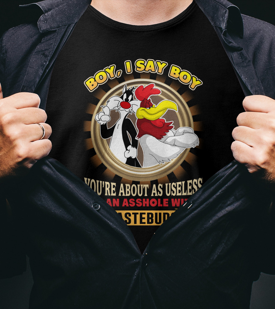 Boy I Say Boy You're About As Useless As An Asshole With Tastebuds T-Shirt
