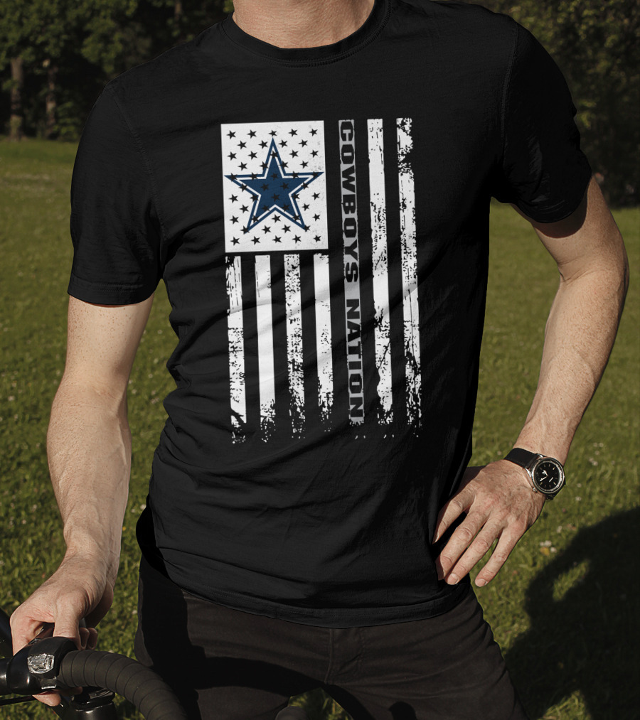 Dallas Cowboys Nation Flag Stars And Stripes T-Shirt