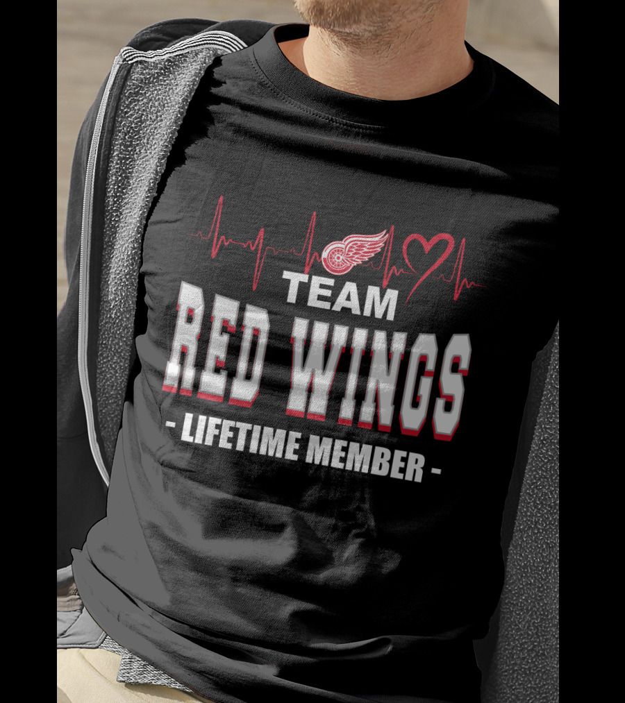Team Red Wings Lifetime Member Detroit T-Shirt