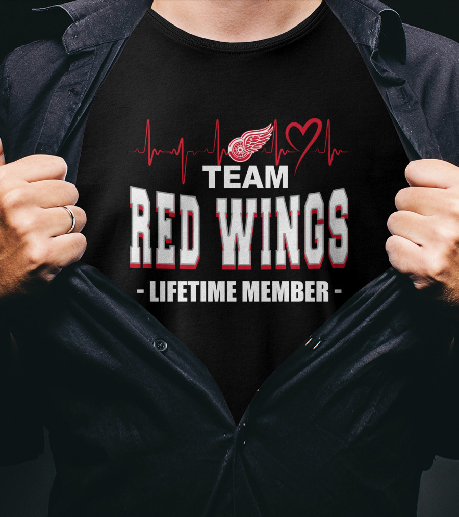 Team Red Wings Lifetime Member Detroit T-Shirt