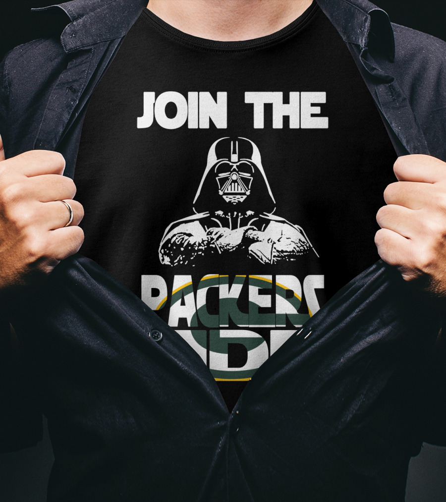 Join The Packers Side Darth Vader Star Wars Green Bay Packers T-Shirt
