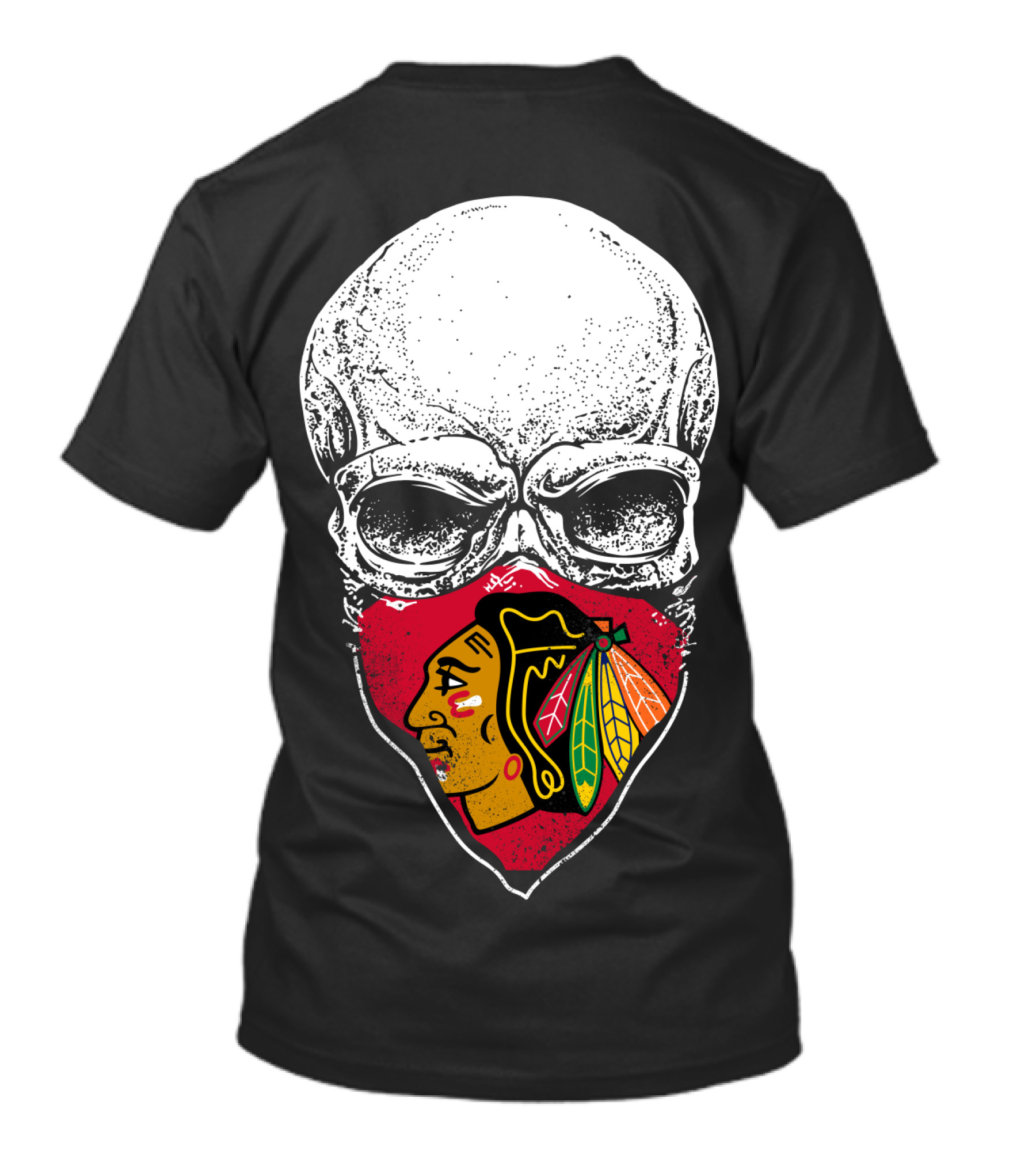 Chicago Blackhawks Skull Mask T-Shirt