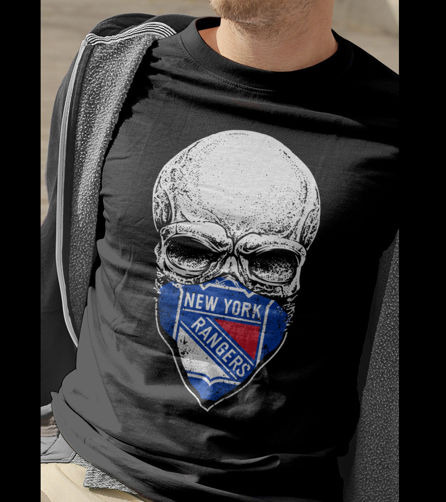 New York Rangers Skull Mask T-Shirt
