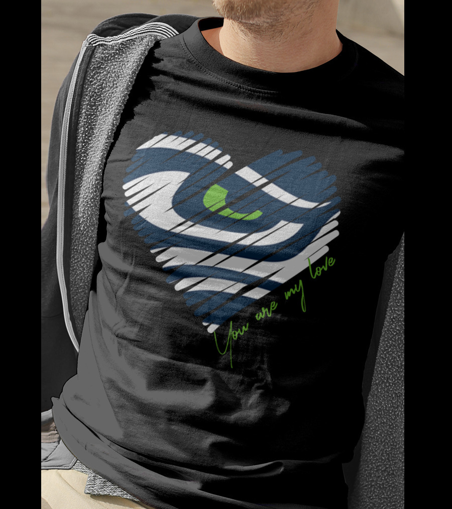 Seattle Seahawks You Are My Love Heart T-Shirt