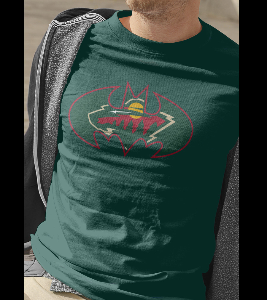 Minnesota Wild Batman Logo Mashup T-Shirt