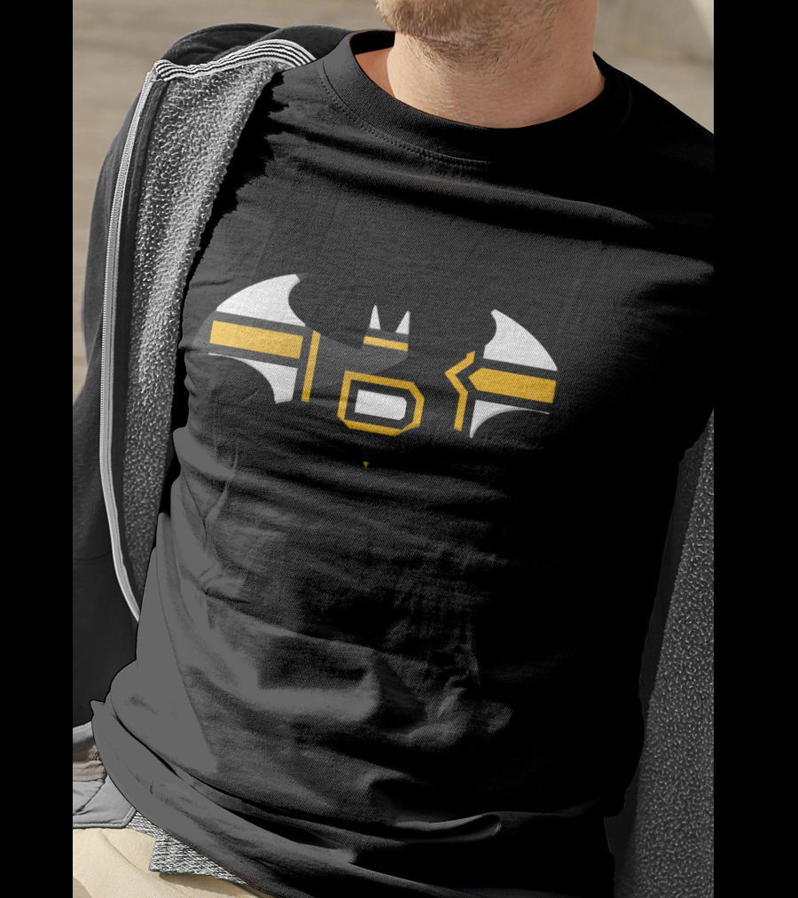 Boston Bruins Bat Symbol Crossover T-Shirt