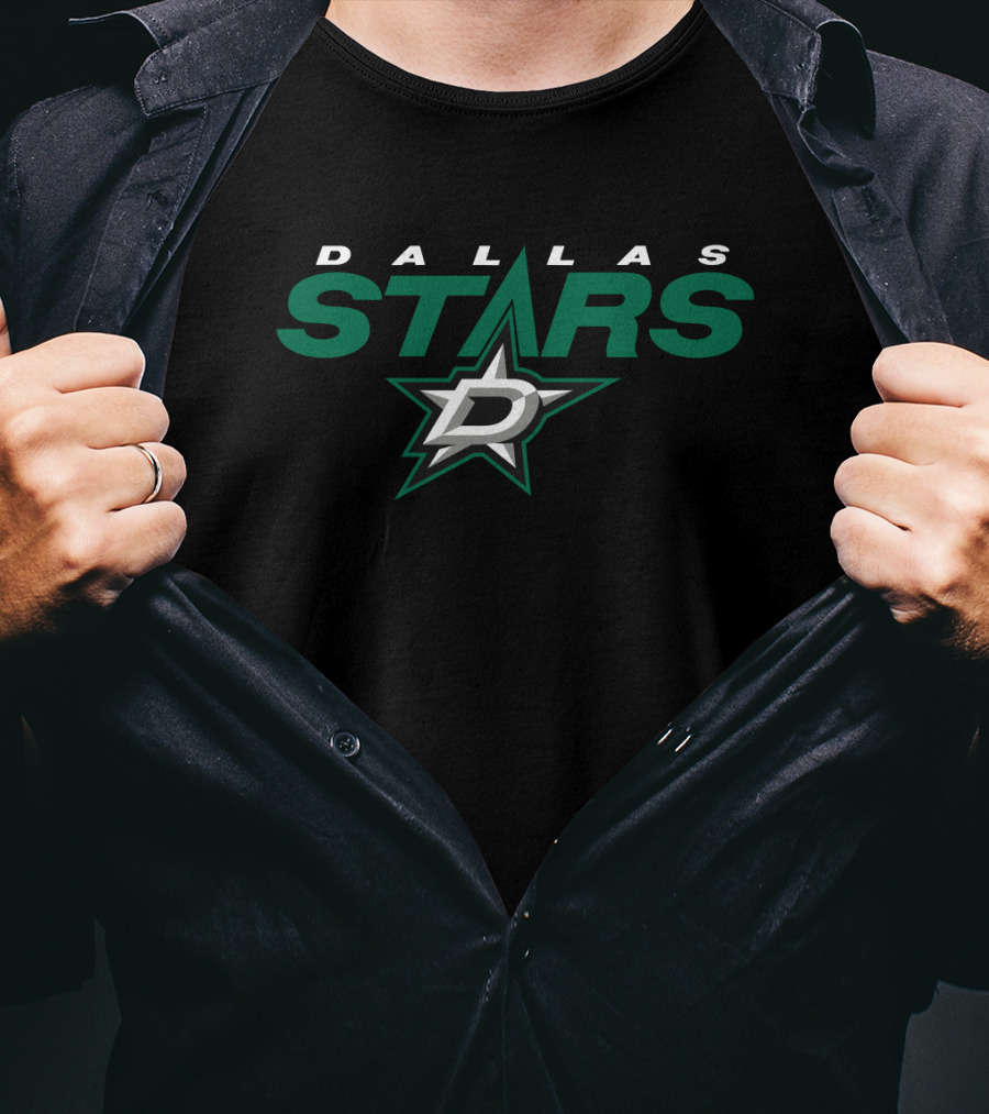 Dallas Stars Nhl Team Logo With Star And D T-Shirt