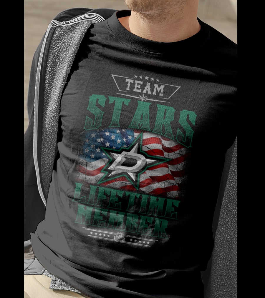 Team Dallas Stars Lifetime Member T-Shirt