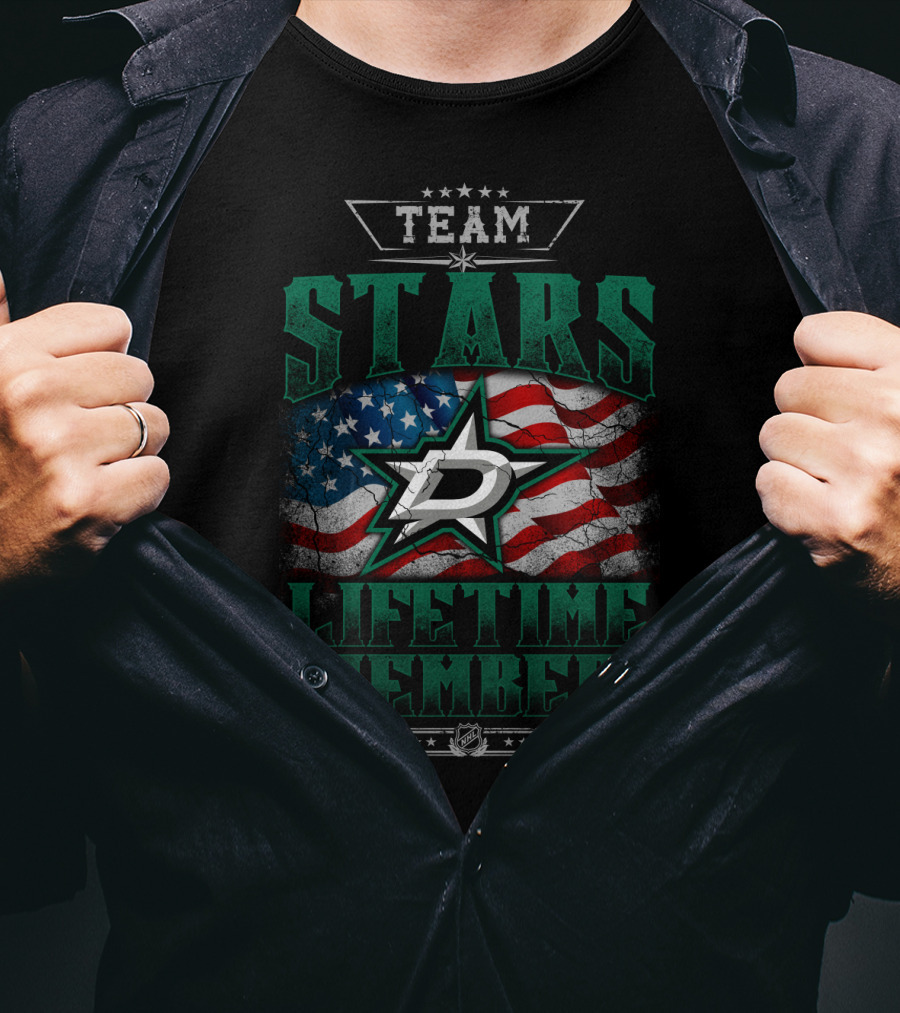 Team Dallas Stars Lifetime Member T-Shirt