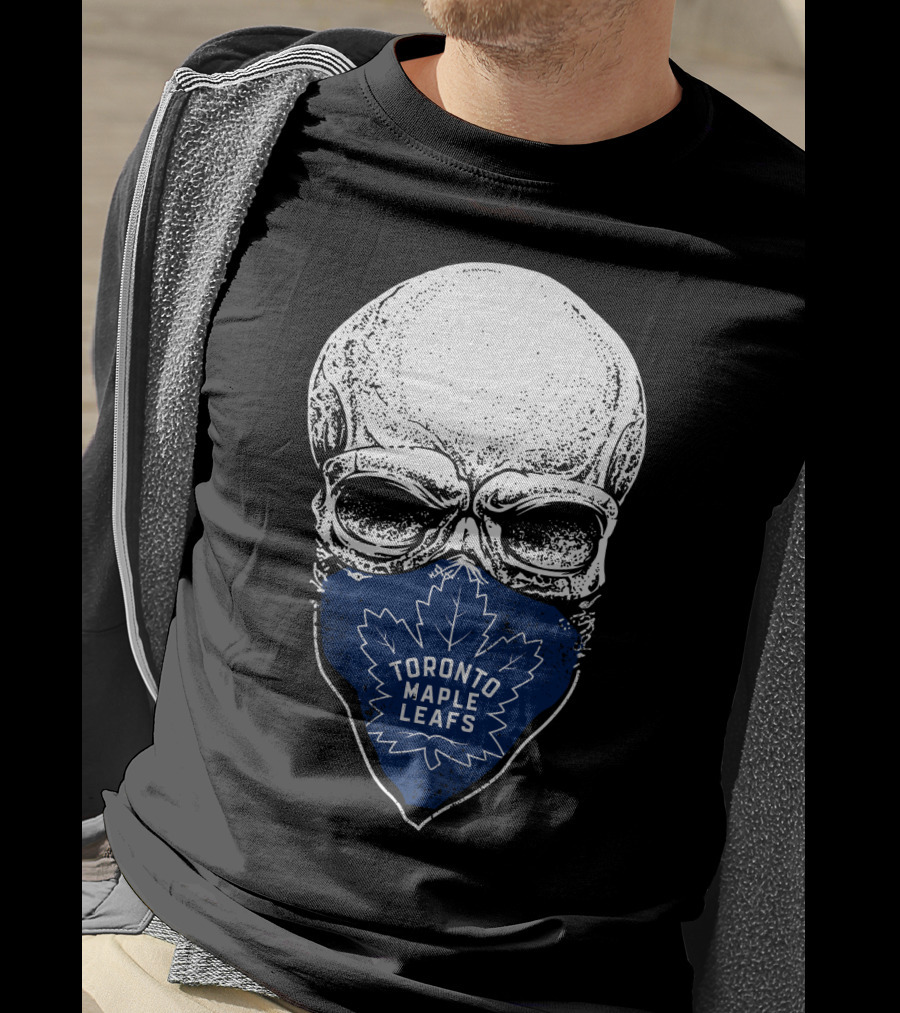 Toronto Maple Leafs Skull Face Mask T-Shirt