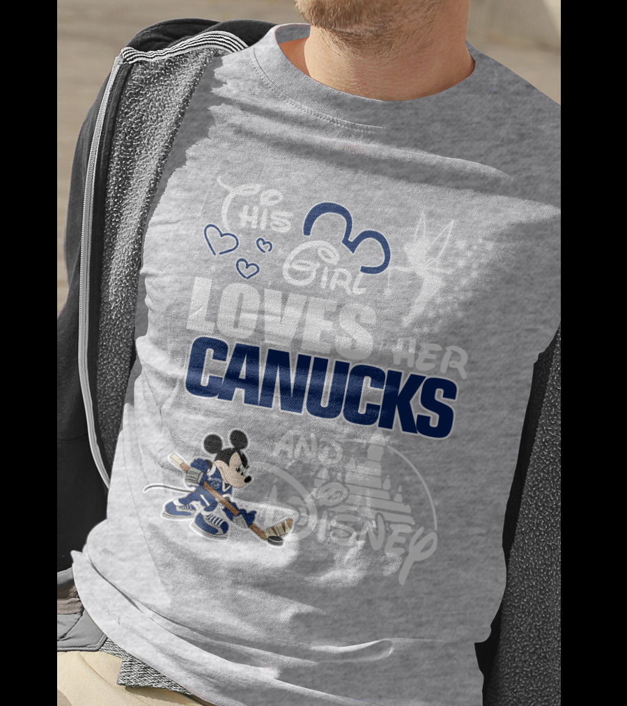 This Girl Loves Her Canucks And Disney T-Shirt