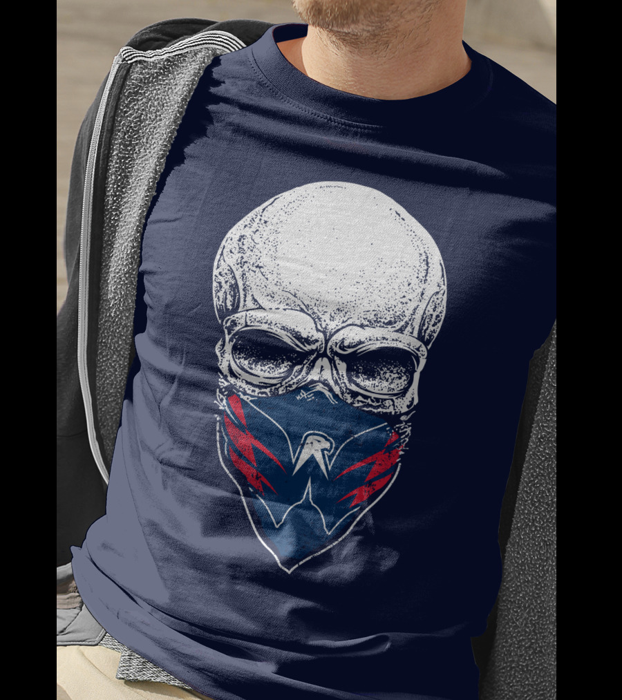 Washington Capitals Skull With Masked T-Shirt