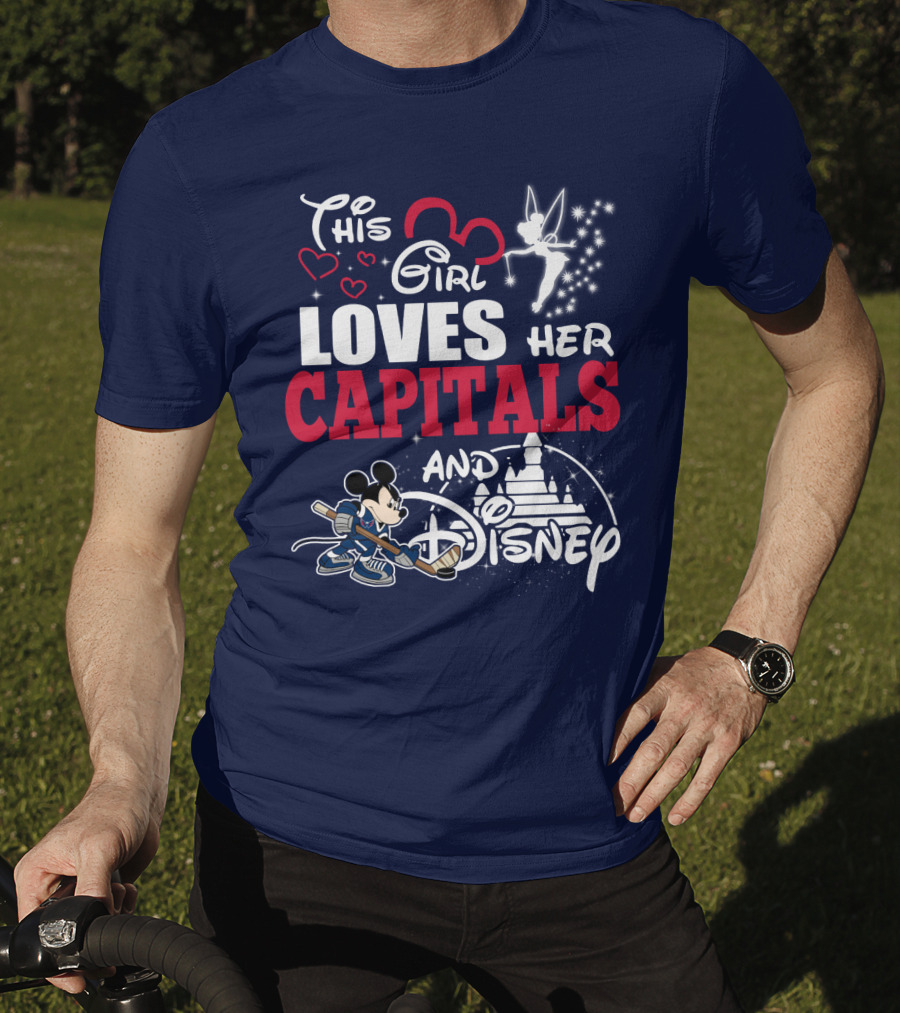 This Girl Loves Her Capitals And Disney T-Shirt