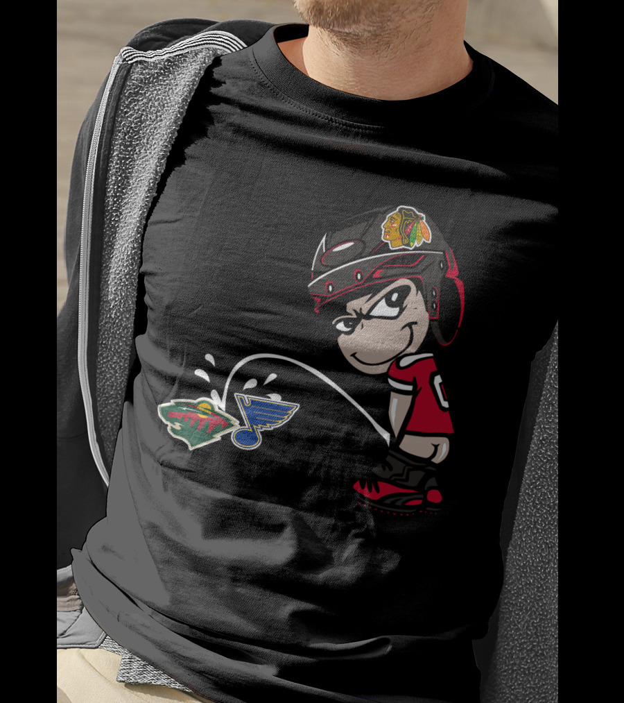 Blackhawks Hockey Rivalry Wild Blues T-Shirt