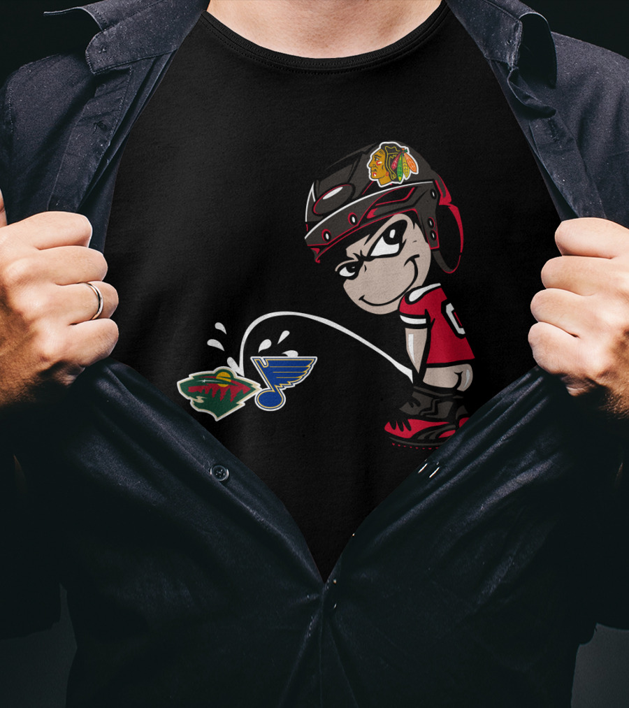 Blackhawks Hockey Rivalry Wild Blues T-Shirt