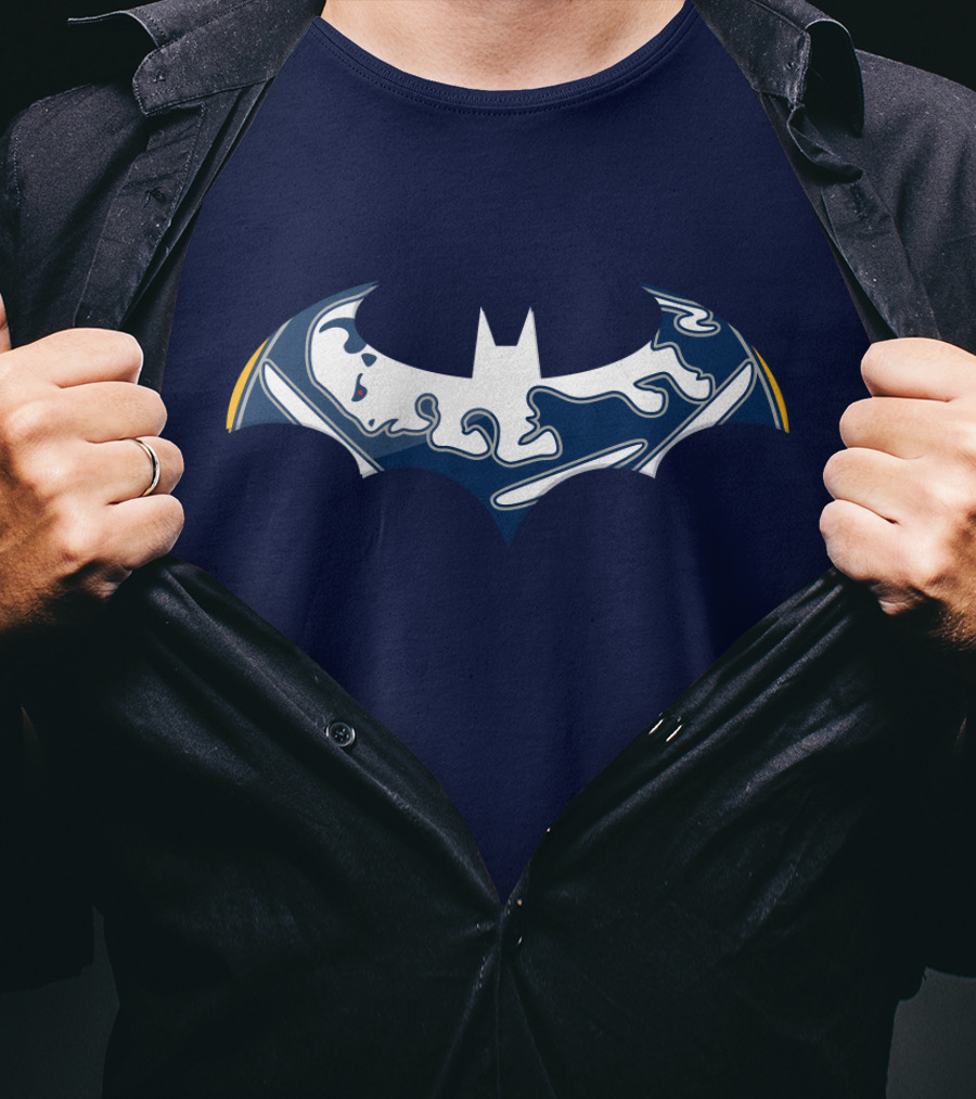 Buffalo Sabres Batman Logo Mashup T-Shirt
