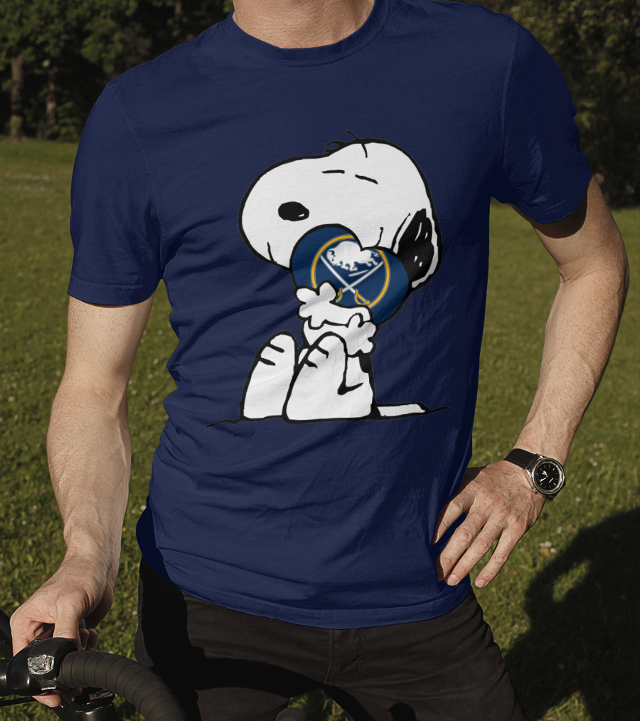 Snoopy Hugging Buffalo Sabres T-Shirt