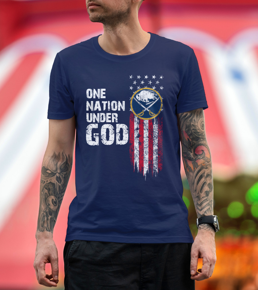 One Nation Under God Buffalo Sabres T-Shirt