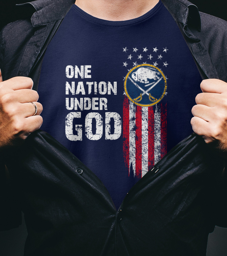 One Nation Under God Buffalo Sabres T-Shirt