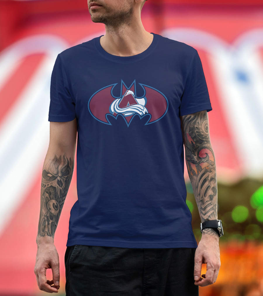 Colorado Avalanche Batman Logo Mashup T-Shirt