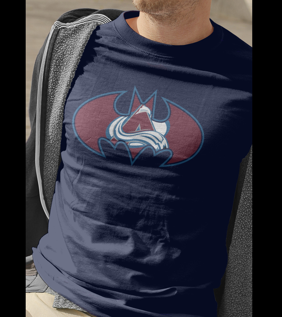 Colorado Avalanche Batman Logo Mashup T-Shirt