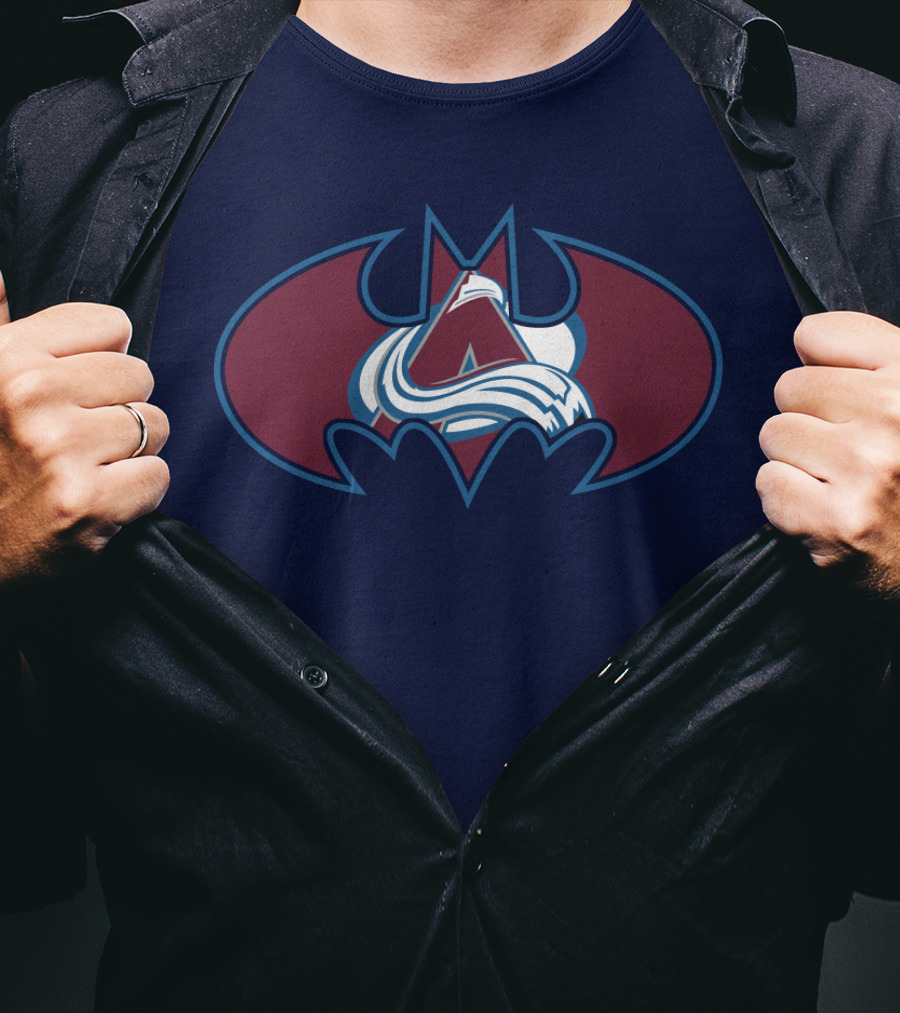 Colorado Avalanche Batman Logo Mashup T-Shirt
