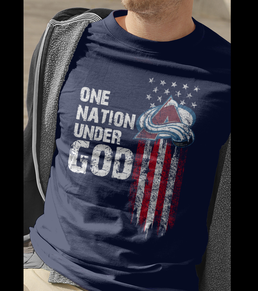 One Nation Under God Colorado Avalanche T-Shirt