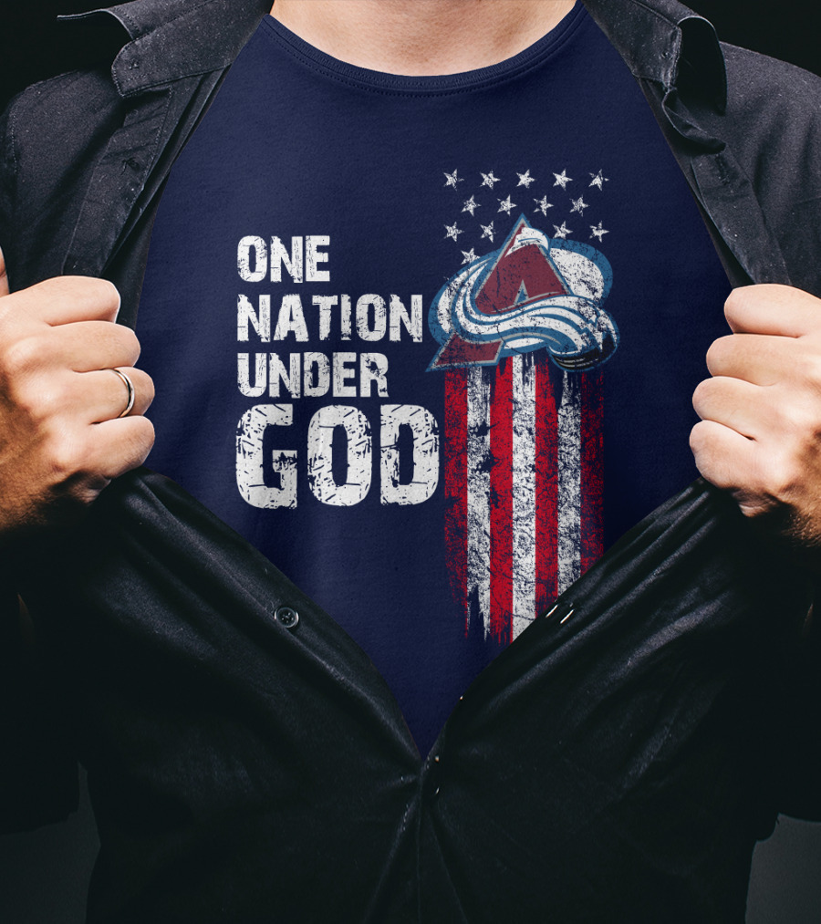 One Nation Under God Colorado Avalanche T-Shirt