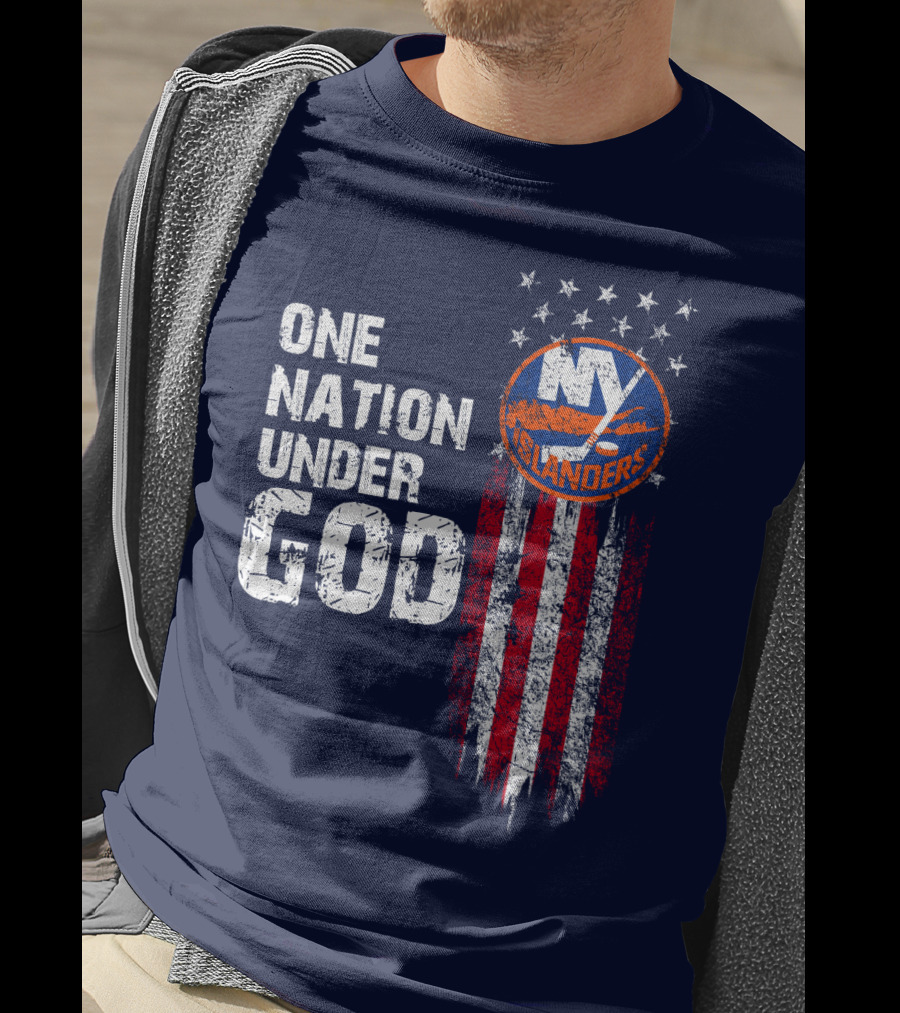 One Nation Under God New York Islanders Stars And Stripes T-Shirt