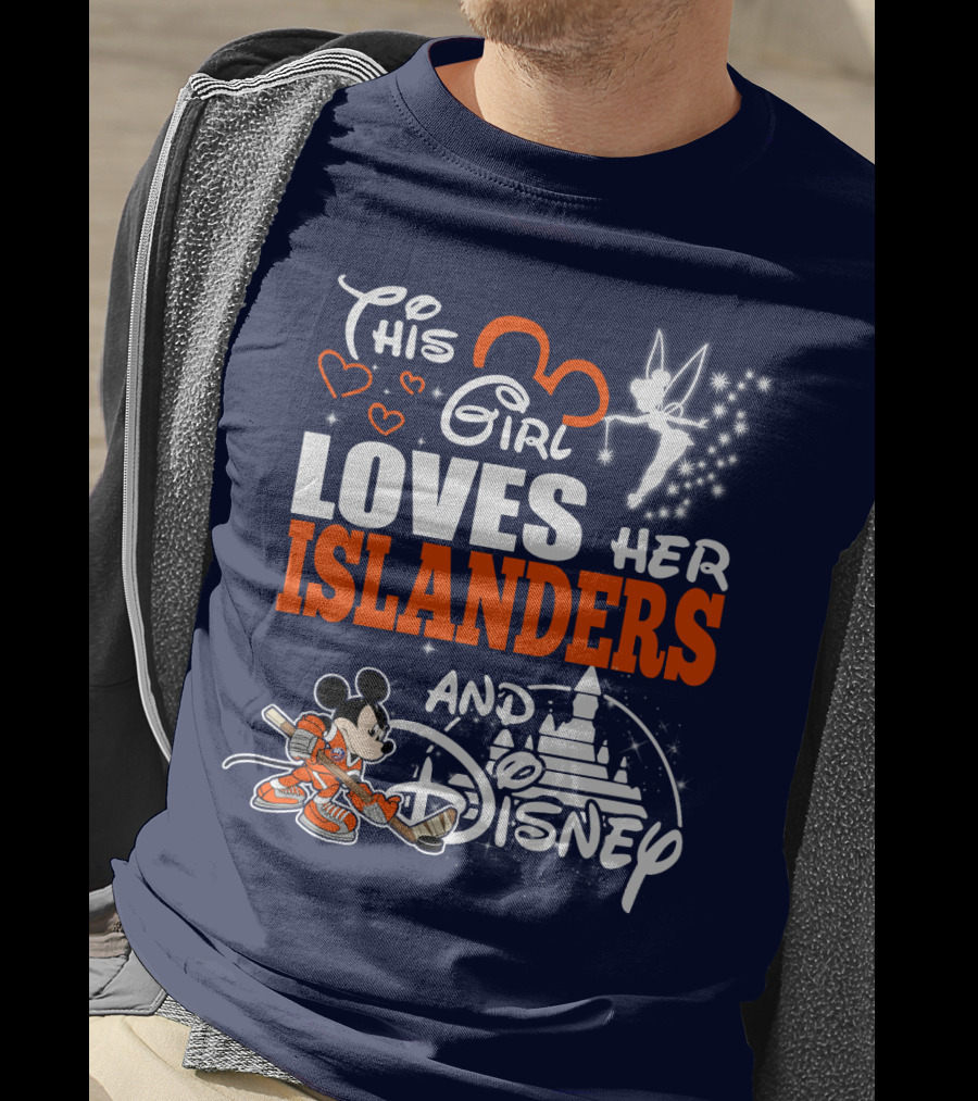 This Girl Loves Her Islanders And Disney T-Shirt