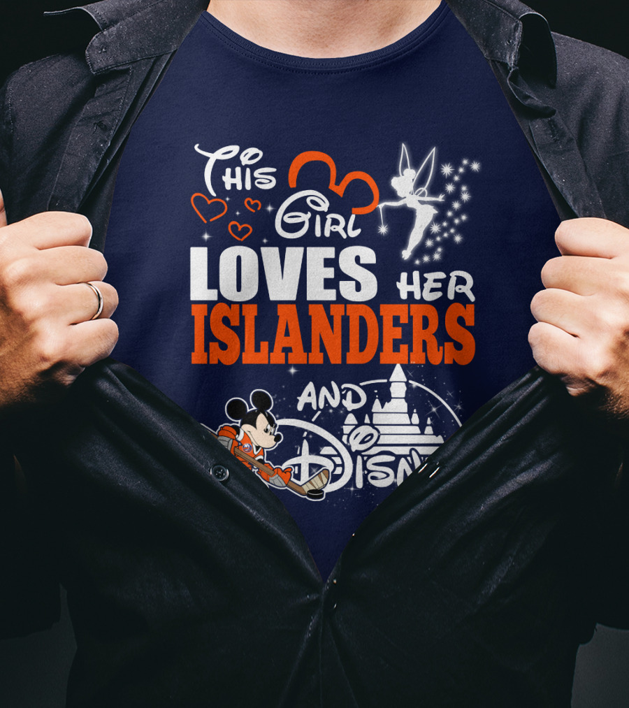 This Girl Loves Her Islanders And Disney T-Shirt