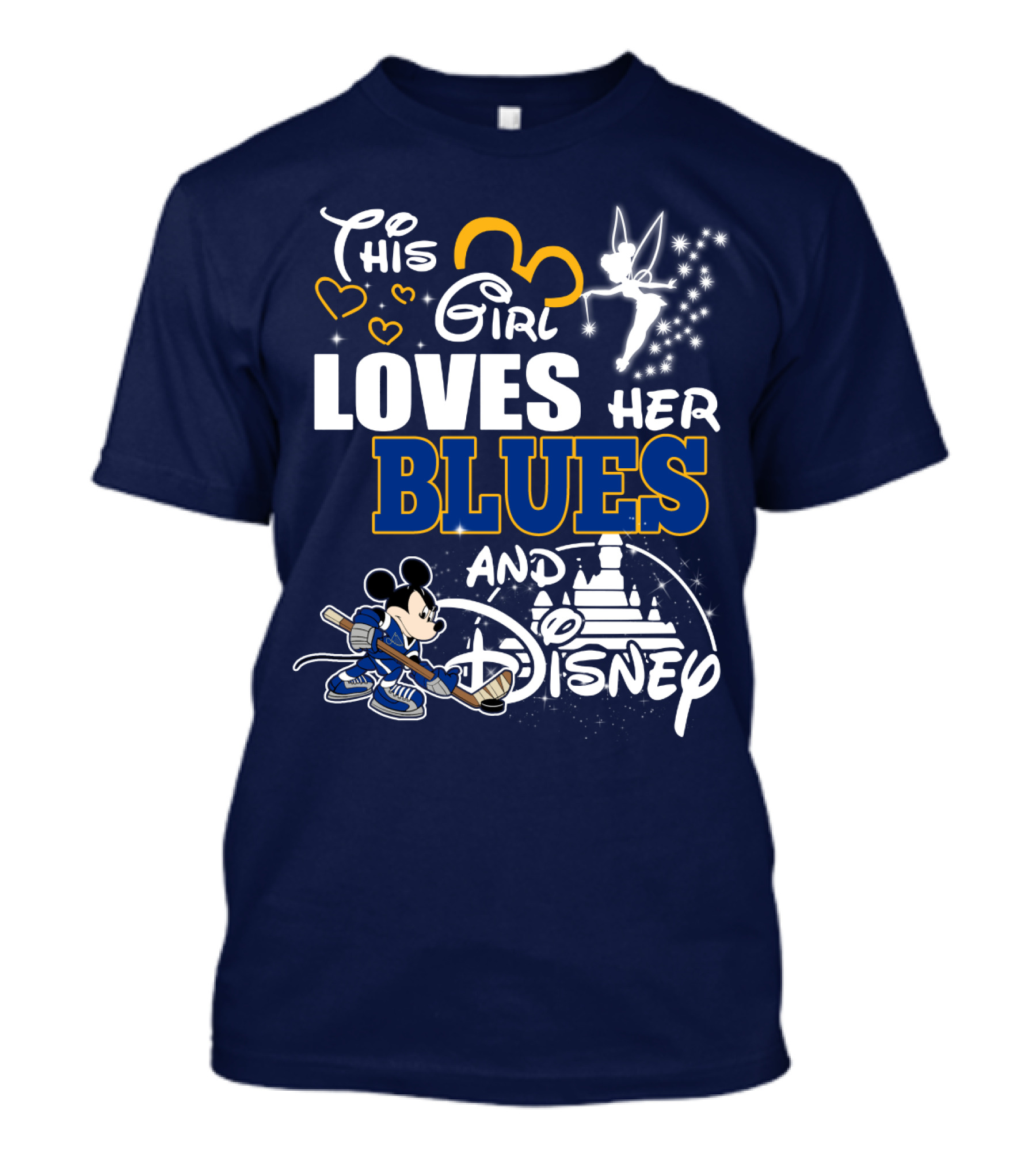 This Girl Loves Her Blues And Disney T-Shirt