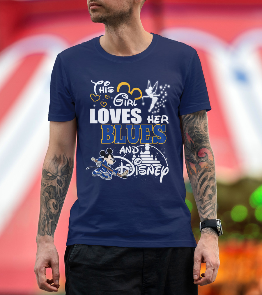 This Girl Loves Her Blues And Disney T-Shirt