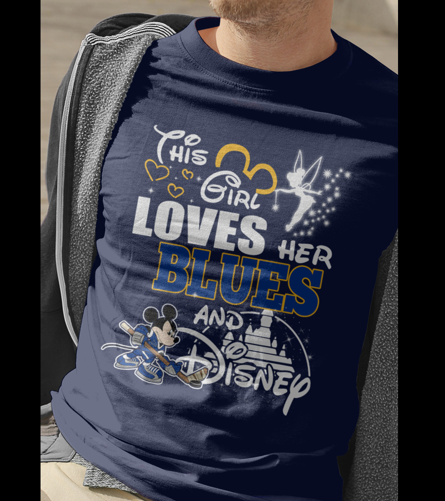 This Girl Loves Her Blues And Disney T-Shirt