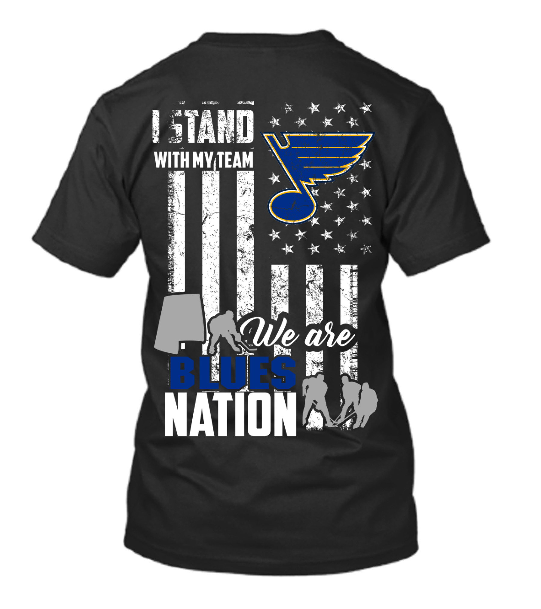 I Stand With My Team We Are St. Louis Blues Nation T-Shirt