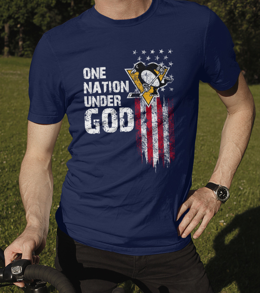 One Nation Under God Pittsburgh Penguins T-Shirt