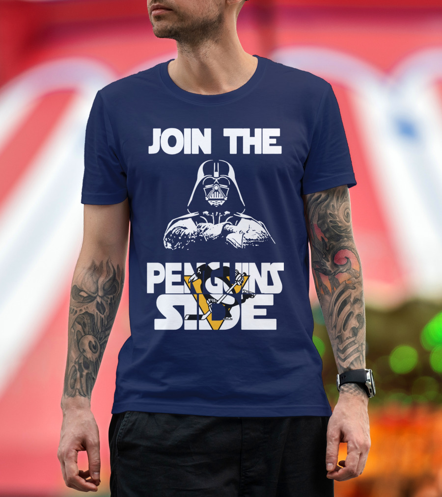 Join The Penguins Side T-Shirt