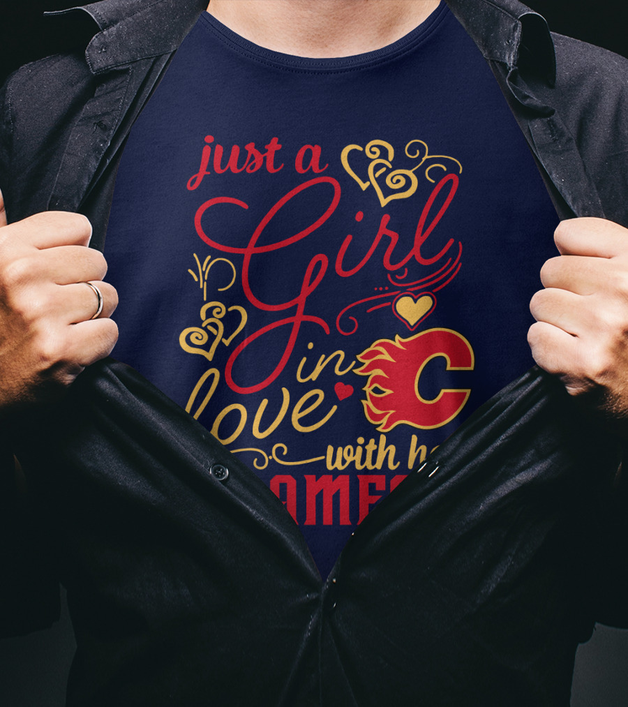 Just A Girl In Love With Her Flames T-Shirt